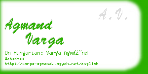 agmand varga business card